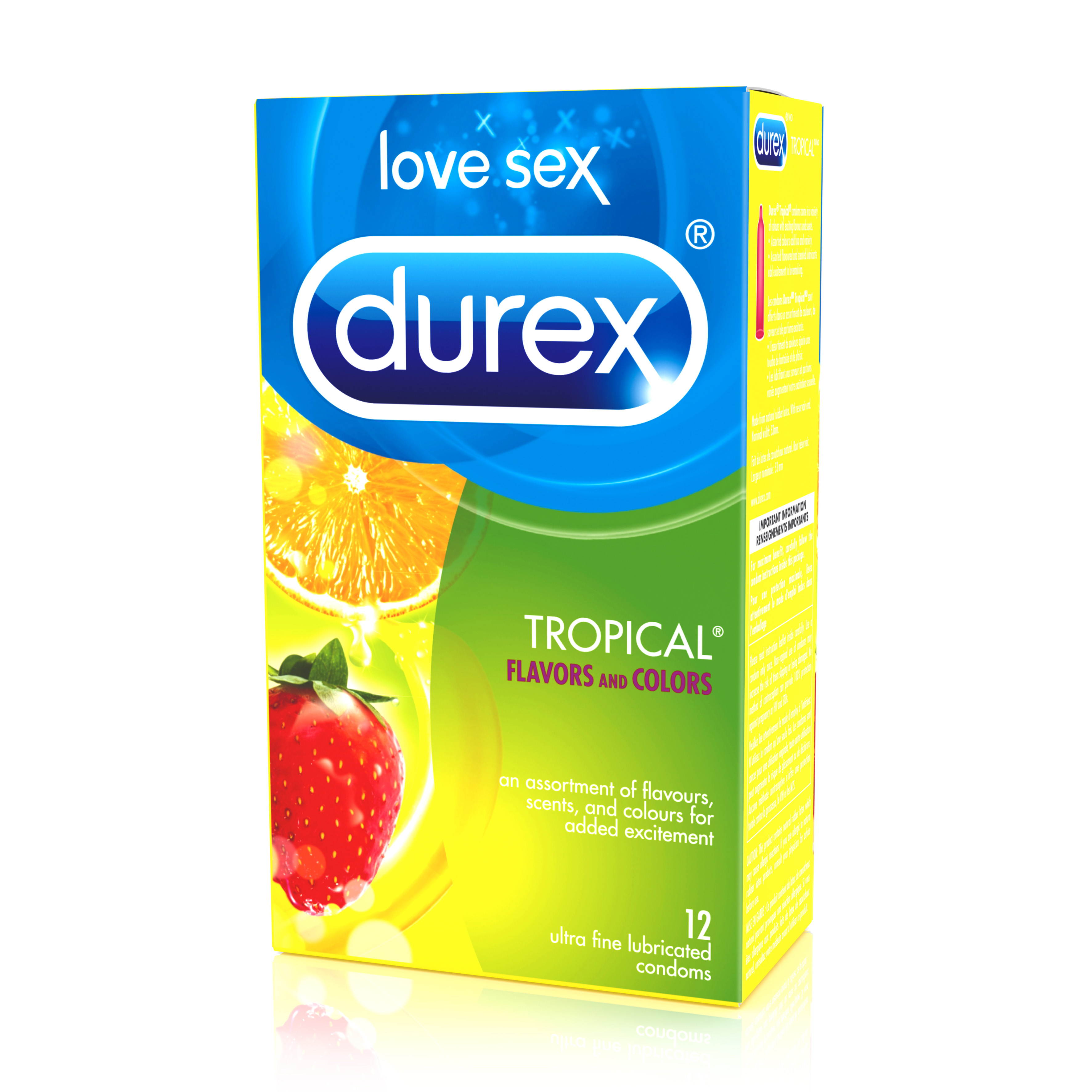 DUREX Tropcial Lubricated Condoms Canada